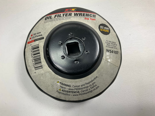Performance Tool W54107 93MM Engine Oil Filter Wrench, 15 Flutes