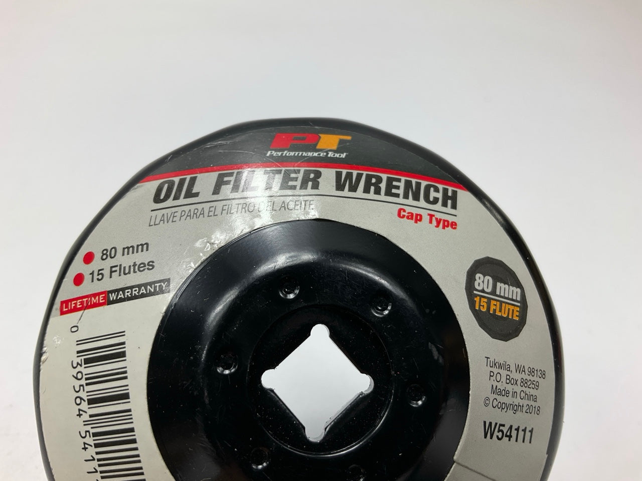 Performance Tool W54111 Engine Oil Filter Cap Wrench 80mm 15 Flute