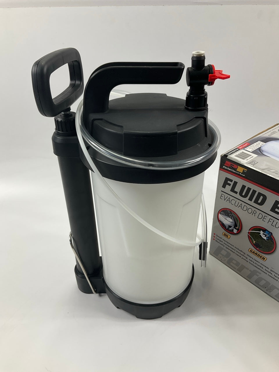 Performance Tool W54171 Manual 8L Oil Changer Vacuum Fluid Extractor Tank Tool