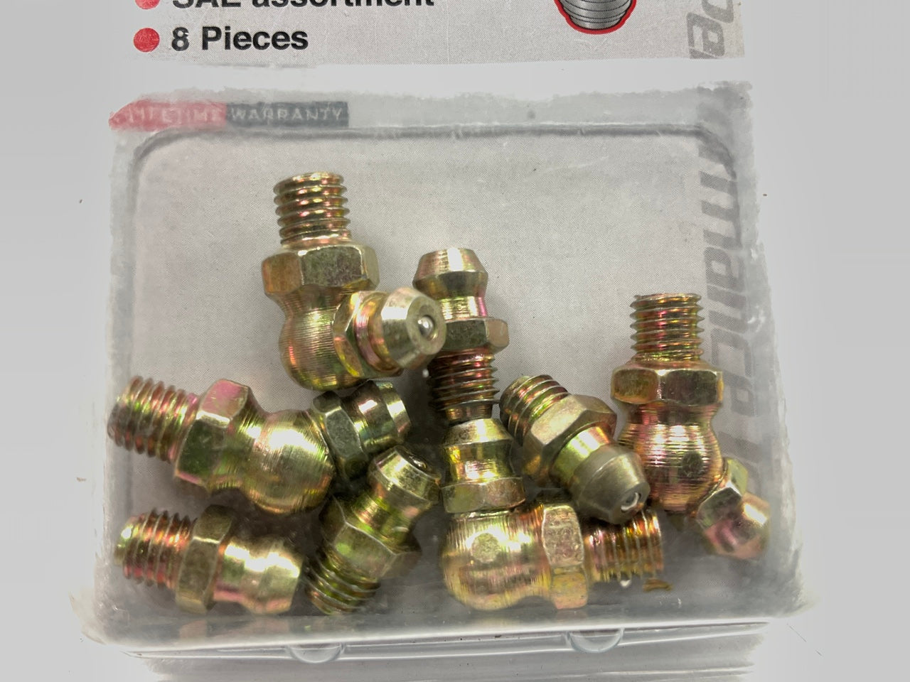 Performance W54217 SAE 1/4'' Grease Zerk Fittings Kit: Straight, 45 & 90 Degree
