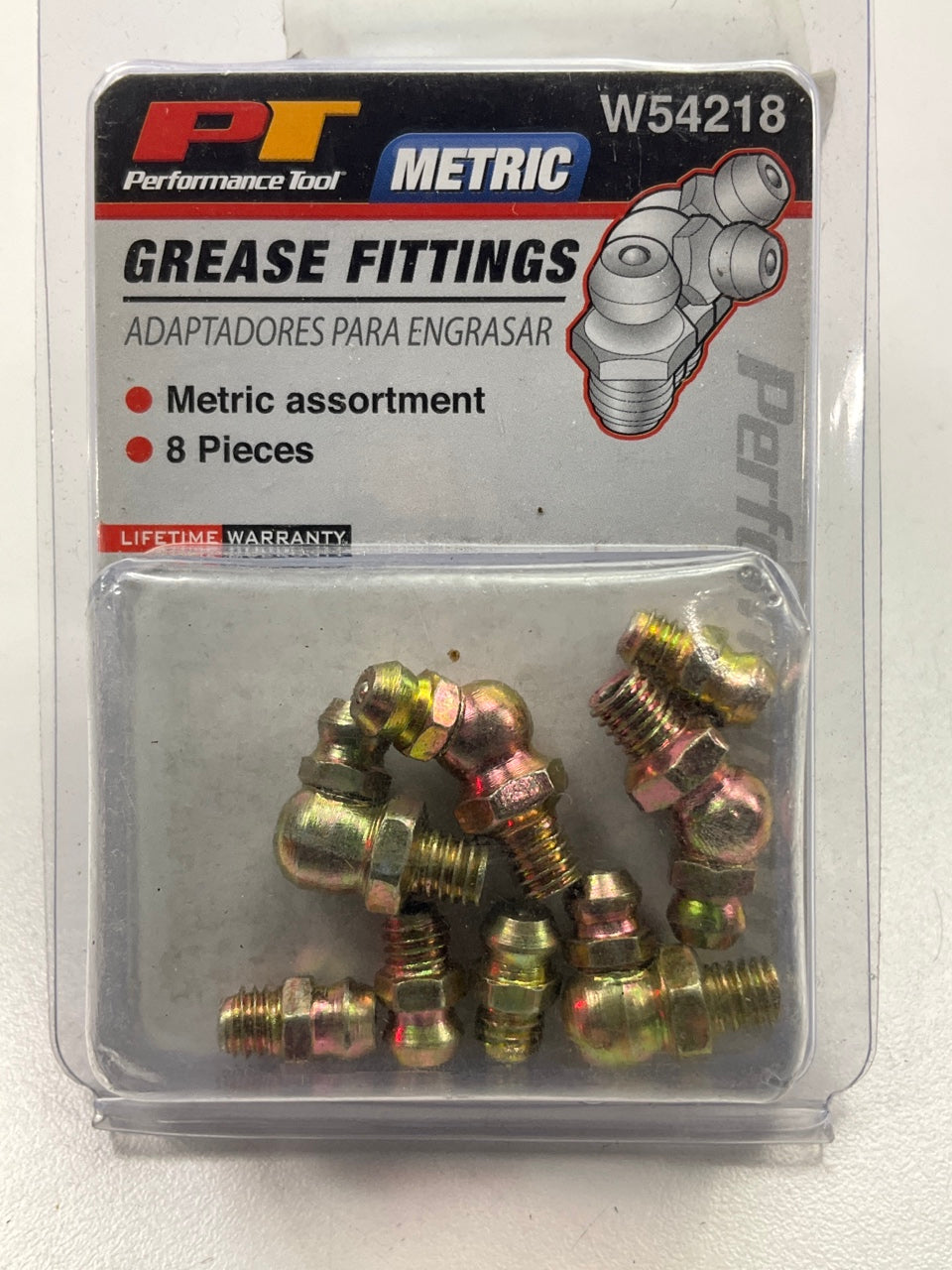 Performance W54218 6mm Metric Grease Zerk Fittings Kit: Straight, 45 & 90 Degree