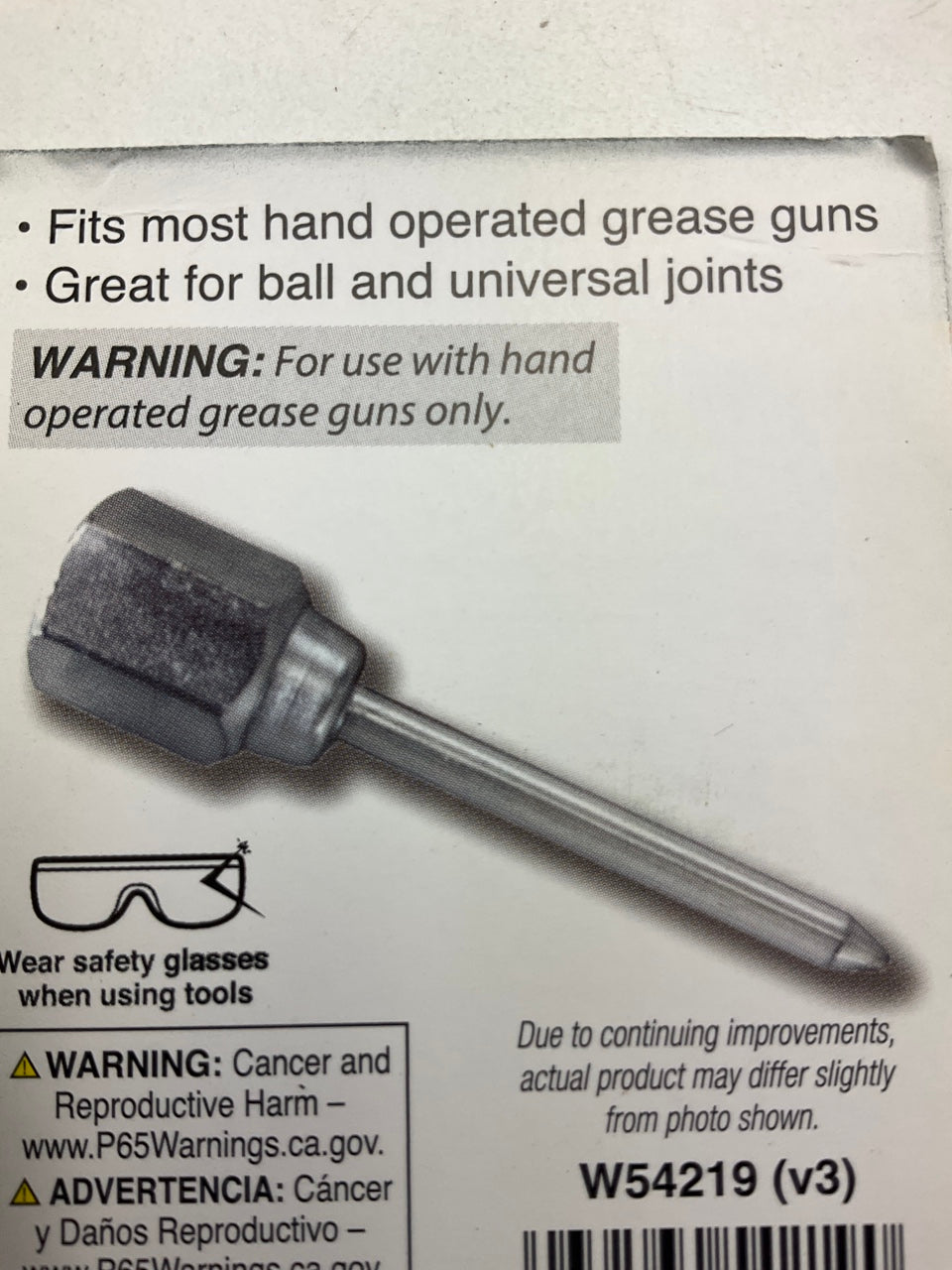 Performance Tool W54219 Grease Gun Needle Nose Adapter