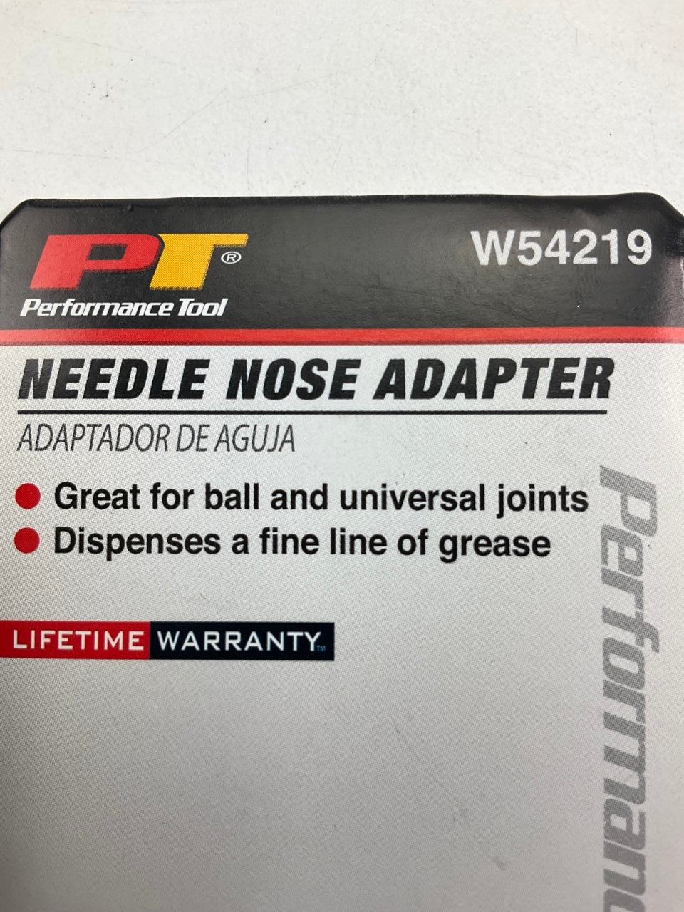 Performance Tool W54219 Grease Gun Needle Nose Adapter