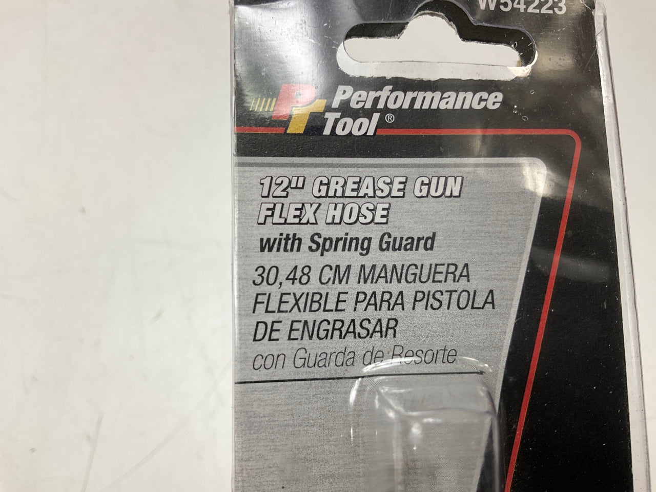Performance Tool W54223 12'' Flex Grease Gun Hose Extension With Spring Guard