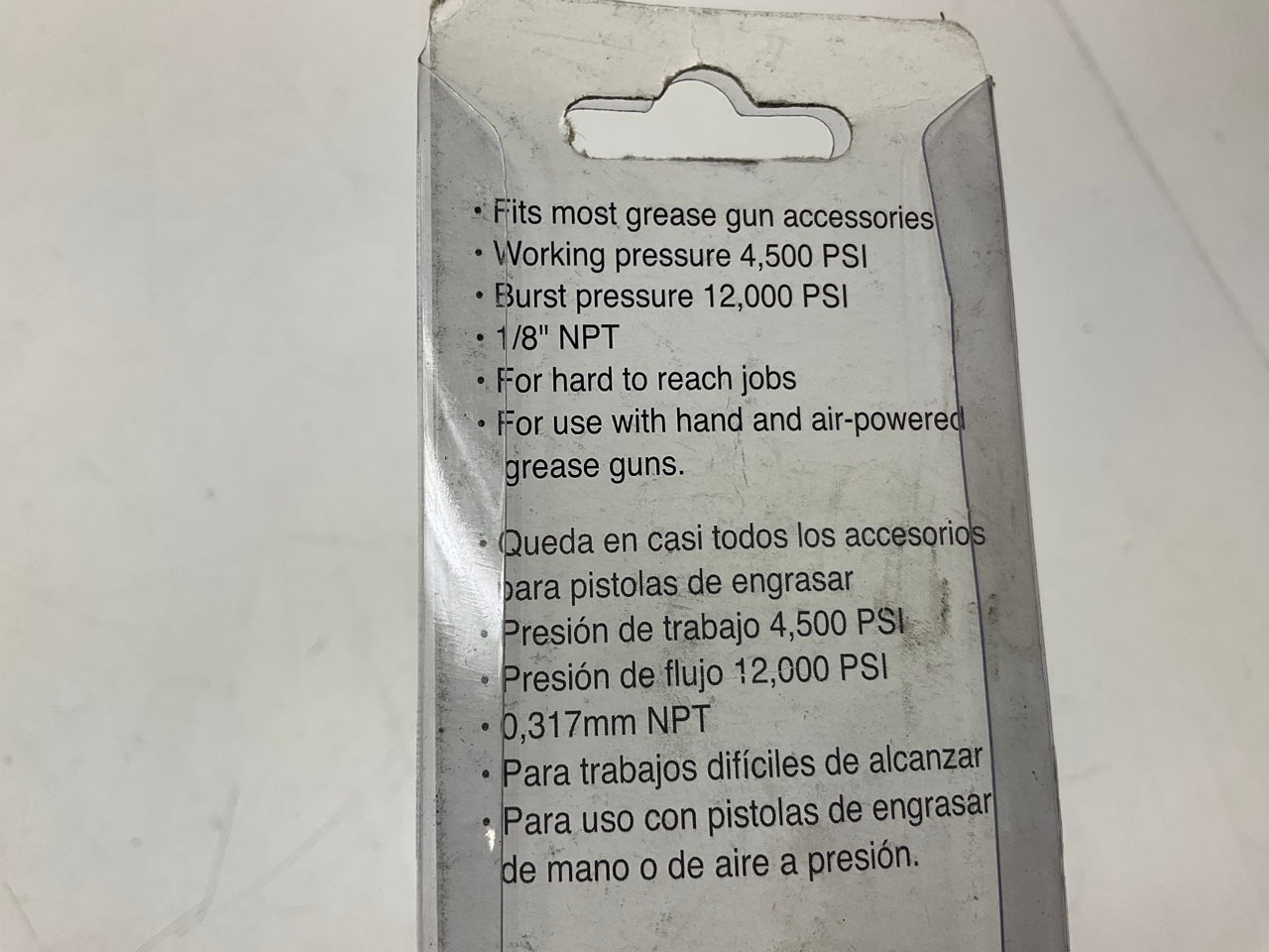 Performance Tool W54223 12'' Flex Grease Gun Hose Extension With Spring Guard