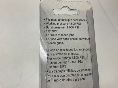 Performance Tool W54223 12'' Flex Grease Gun Hose Extension With Spring Guard