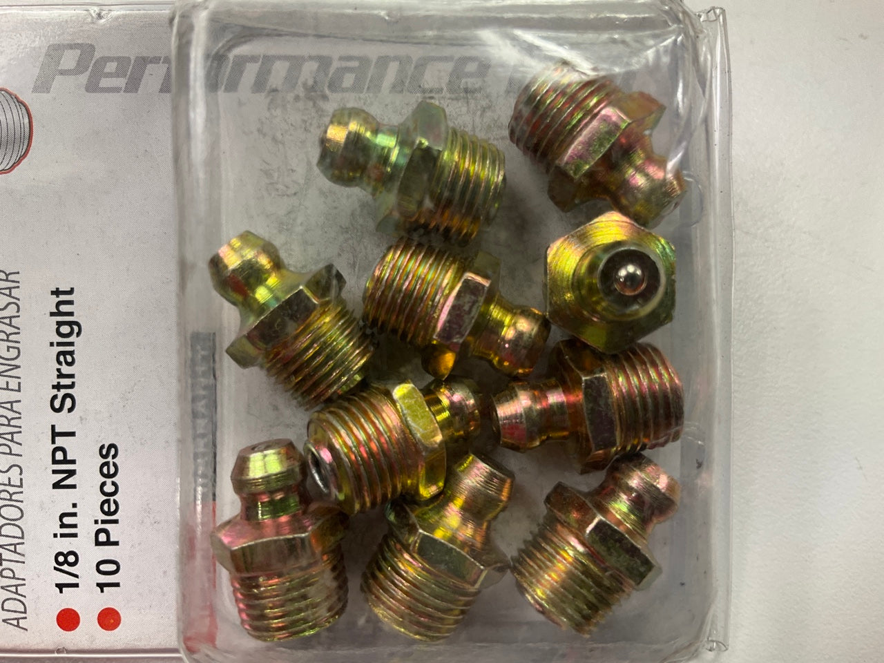 Performance Tool W54241 10-Pack 1/8 NPT Grease Fittings