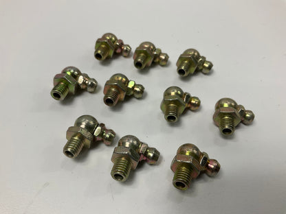 Performance Tool W54244 1/4'' X 28 NPT 90 Degree Grease Fittings, (Pack Of 10)