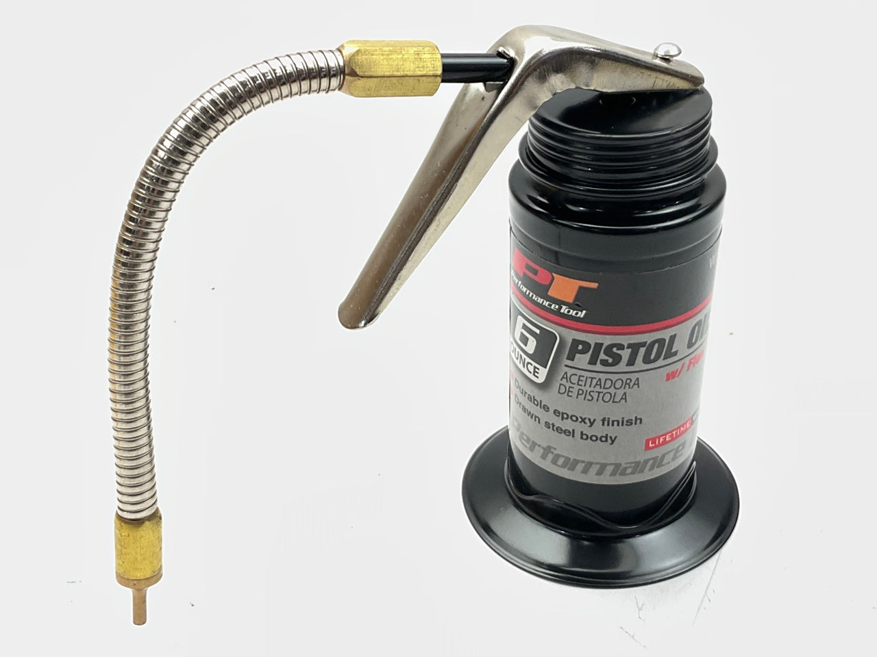 Performance Tool W54265 6 Oz Pistol Grip Oiler W/ Flex Hose