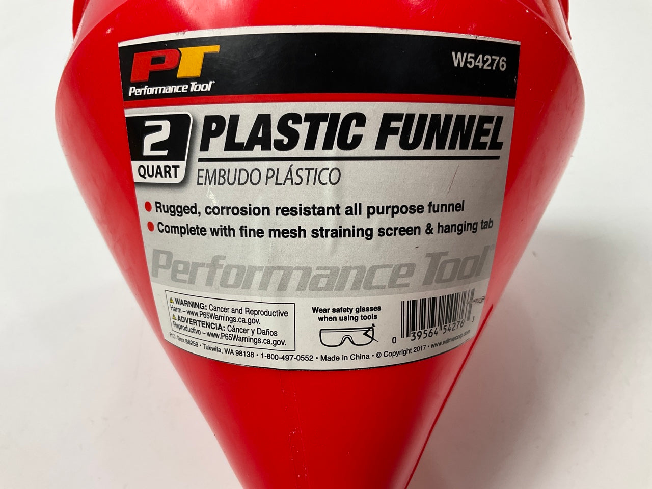 Performance Tool W54276 2-Quart Plastic Funnel