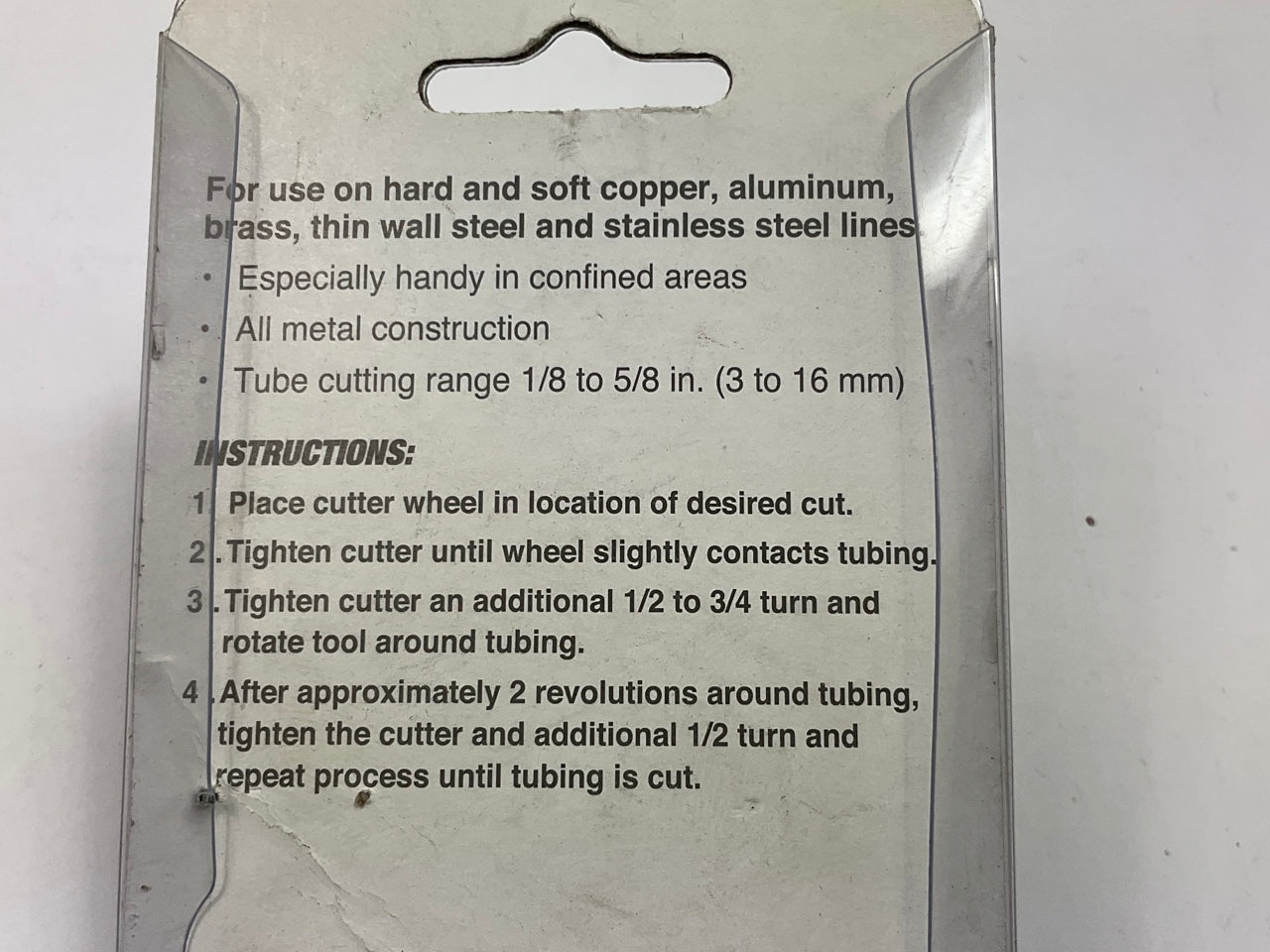 Performance Tool W700C Compact Mini Tubing Tube Cutter 1/8''-5/8'' O.D. Range