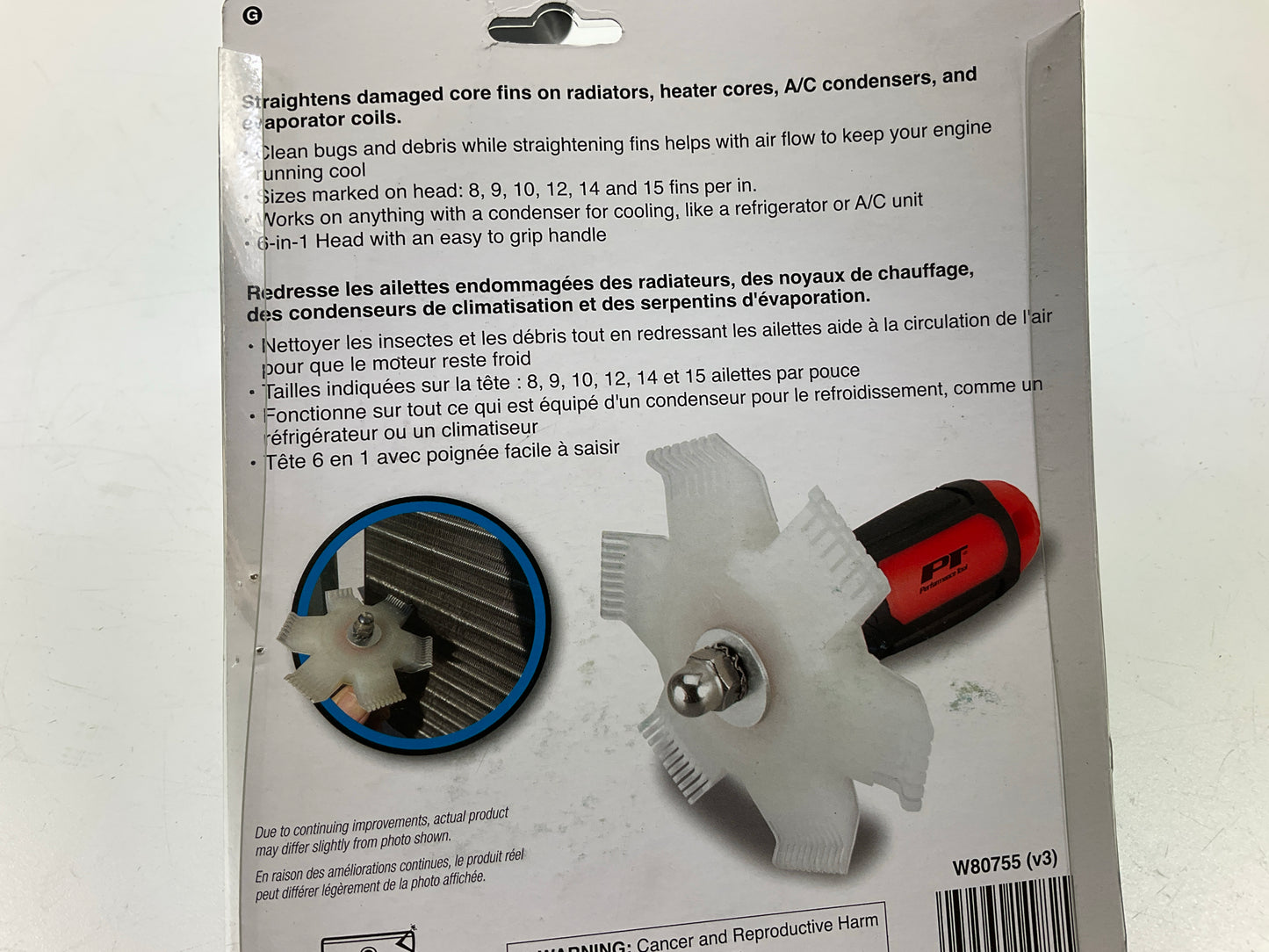 Performance Tool W80755 Radiator Fin Straightener Comb Repair Tool