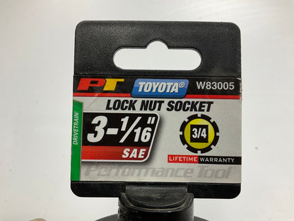 Performance Tool 3-1/16'' SAE Drivetrain Lock Nut Socket