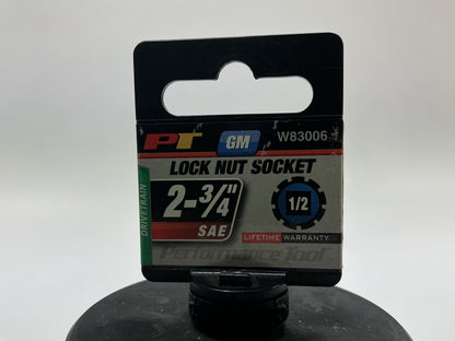 Performance Tool W83006  2-3/4'' Axle Lock Nut Socket (1/2'' Drive 9 Lug GM)