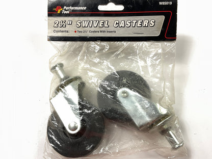 Performance Tool W85019 2-1/2'' Replacement Swivel Caster Wheels