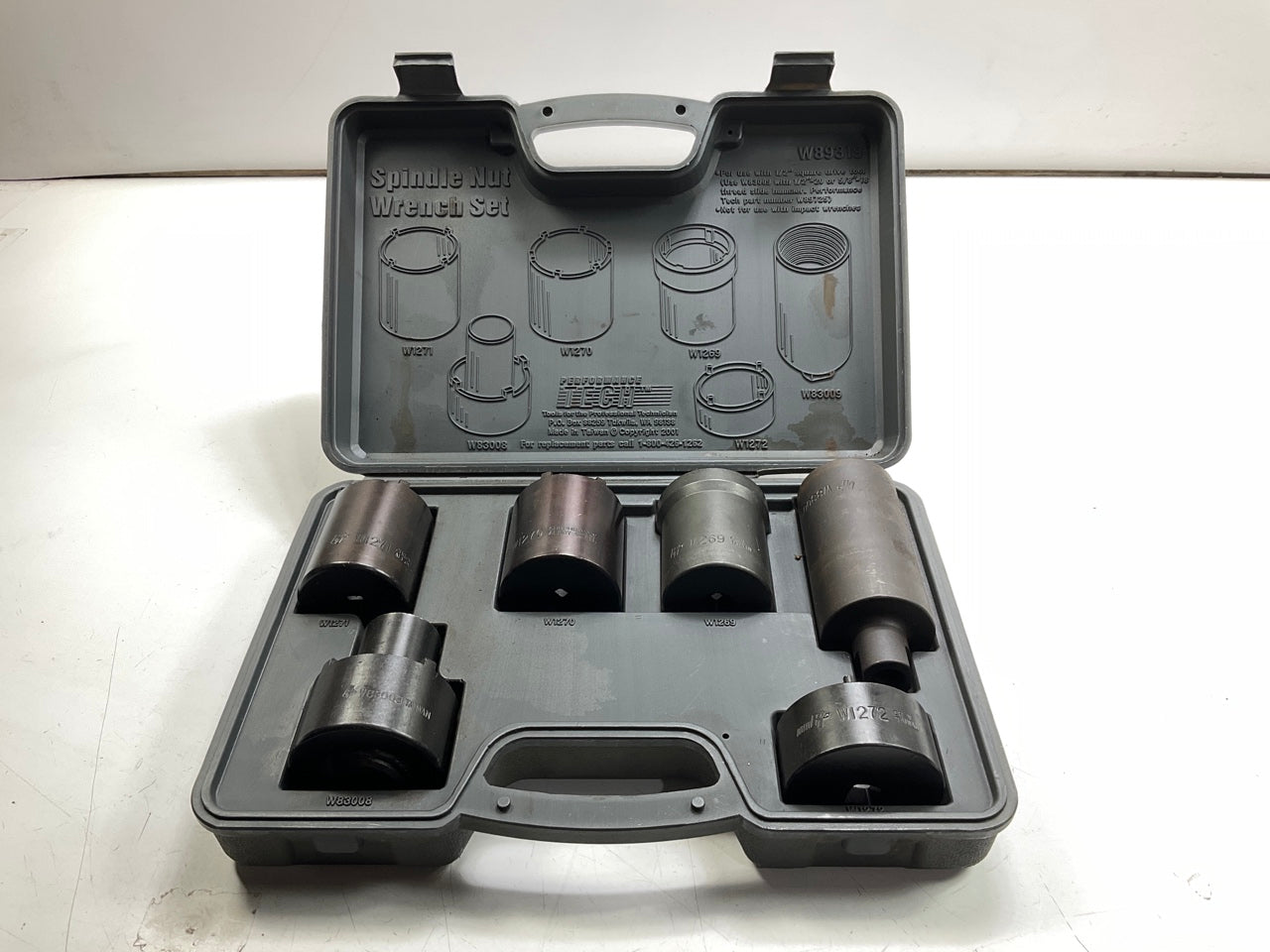 USED #3 - Performance Tool W89319 6-Piece 4X4 4WD Spindle Nut Socket Wrench Set