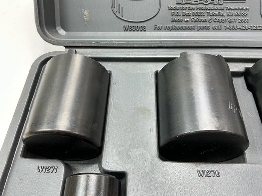 USED #7 - Performance Tool W89319 6-Piece 4X4 4WD Spindle Nut Socket Wrench Set