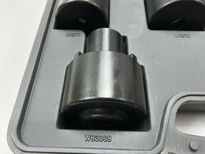 USED #7 - Performance Tool W89319 6-Piece 4X4 4WD Spindle Nut Socket Wrench Set