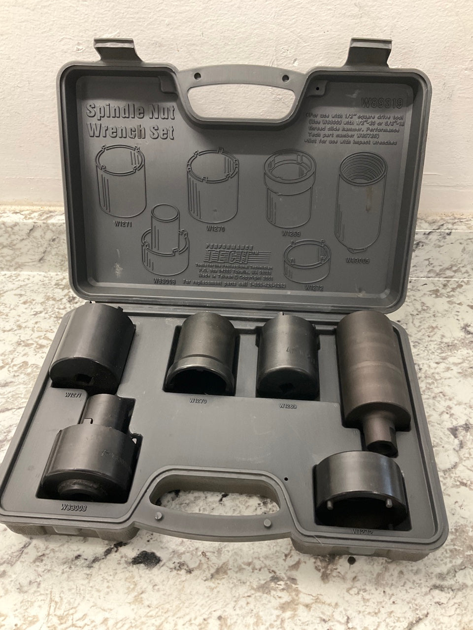 Performance Tool W89319 6-piece Spindle Axle Nut Socket Wrench Set 4x4 4WD Truck