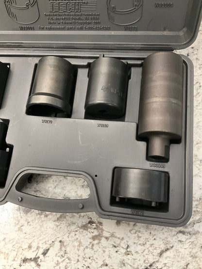Performance Tool W89319 6-piece Spindle Axle Nut Socket Wrench Set 4x4 4WD Truck