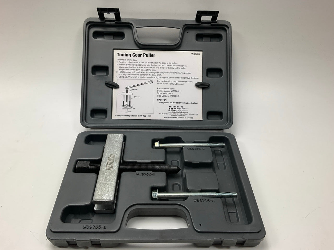 USED #12 Performance Tool W89705 Timing Gear Puller Tool Set
