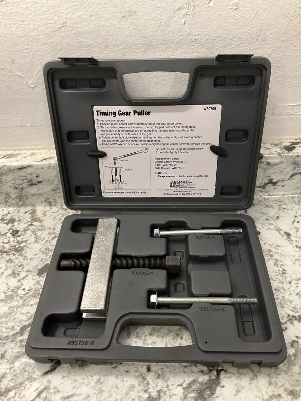 SLIGHTLY USED - Performance Tool W89705 Timing Gear Puller Set, TOOL # 2