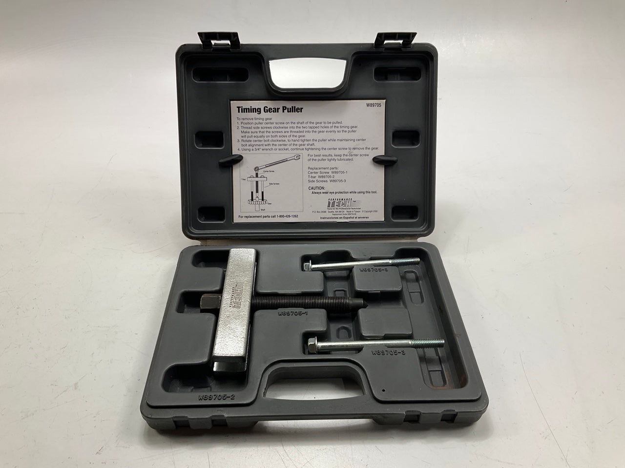 USED #20 - Performance Tool W89705 Timing Gear Puller Tool Set