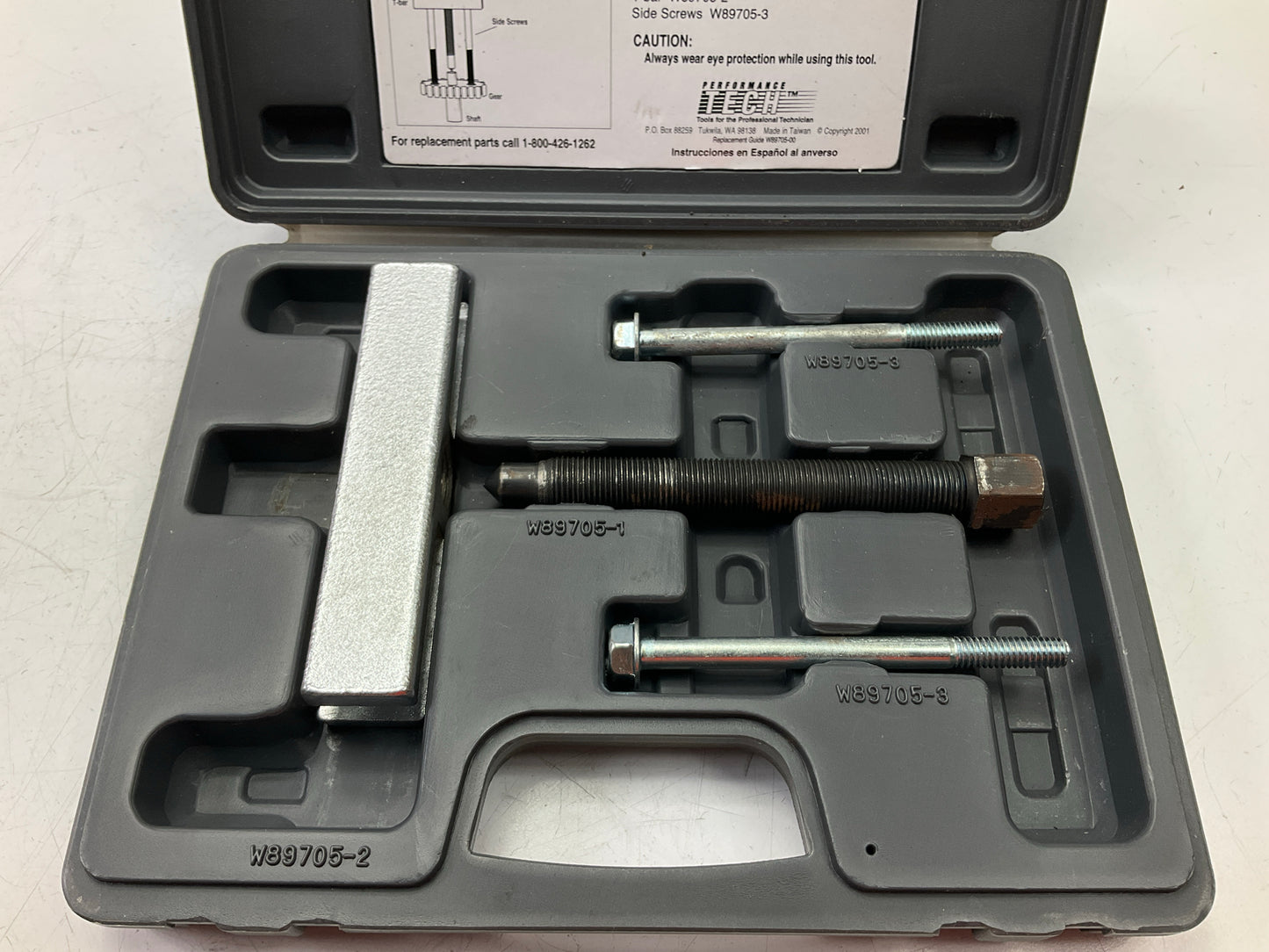 USED #23 - Performance Tool W89705 Timing Gear Puller Tool Set