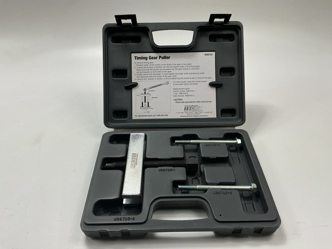 USED #25 Performance Tool W89705 Timing Gear Puller Tool Set Kit