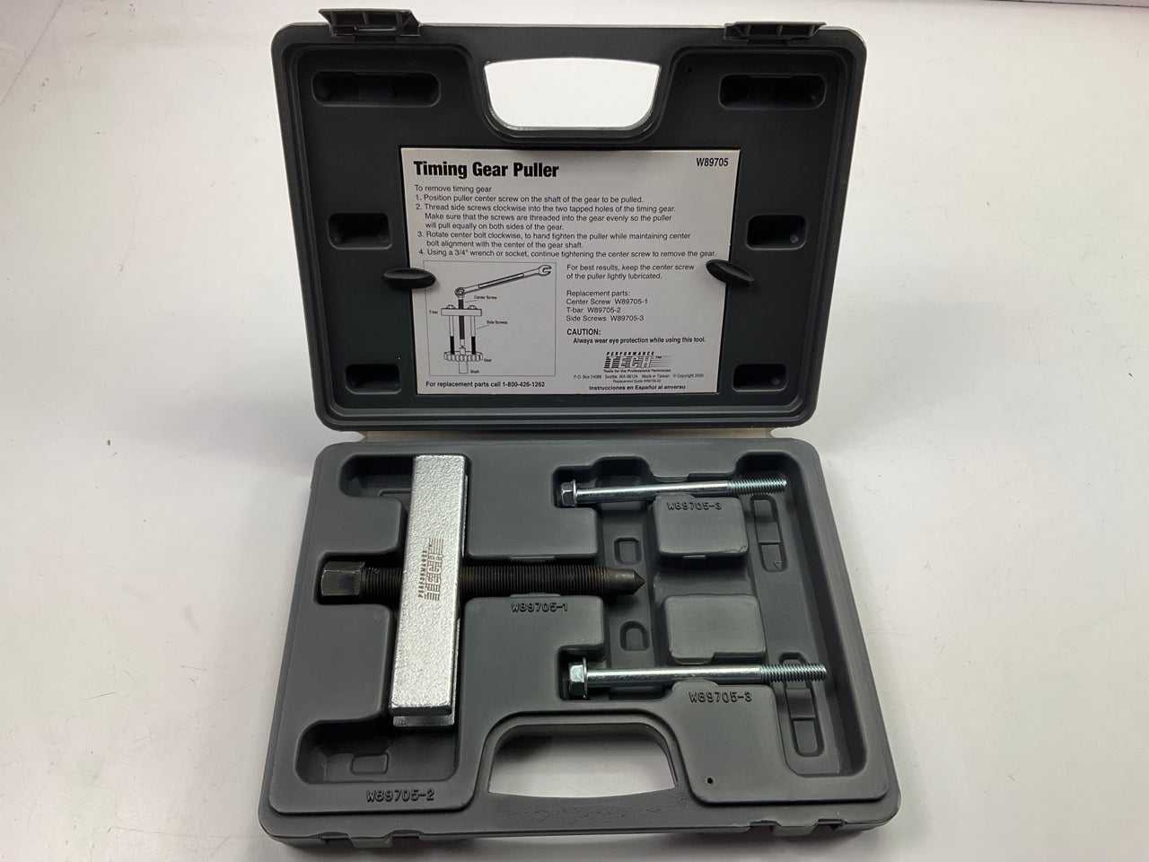 USED #3 Performance Tool W89705 Timing Gear Puller Tool Set Kit