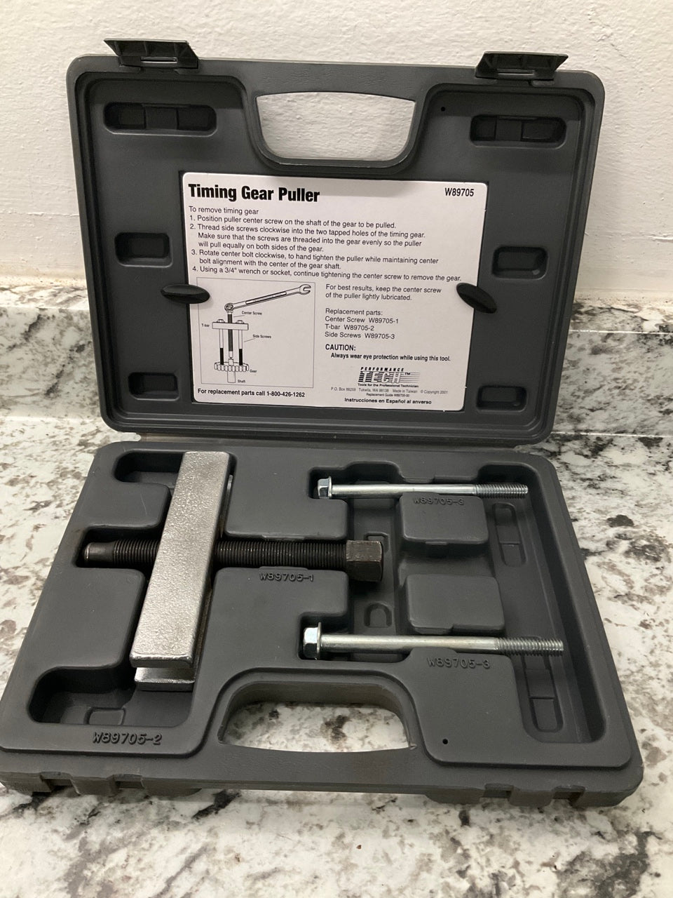 LIGHTLY USED - Performance Tool W89705 Timing Gear Puller Set