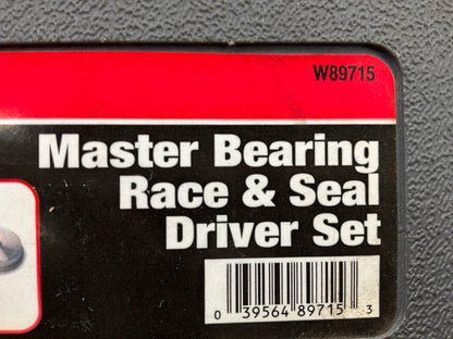 USED - Performance Tool W89715 10 Piece Master Bearing Race & Seal Driver Set