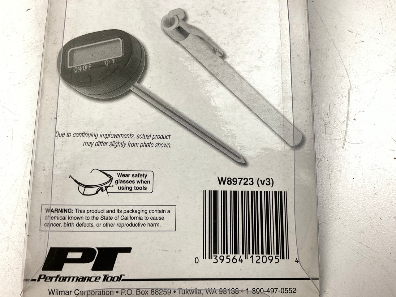 Performance Tool W89723 Digital A/C Air Vent Temp. Thermometer, Silver