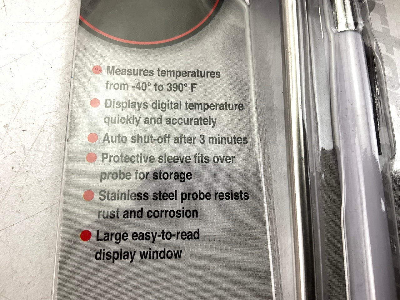 Performance Tool W89723 Digital A/C Air Vent Temp. Thermometer, Silver