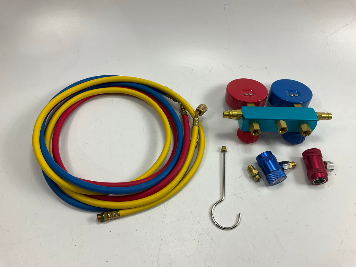 Performance Tool W89739 YF A/C Diagnostic Manifold Gauge Kit With Hoses