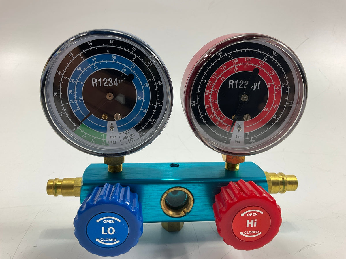 Performance Tool W89739 YF A/C Diagnostic Manifold Gauge Kit With Hoses