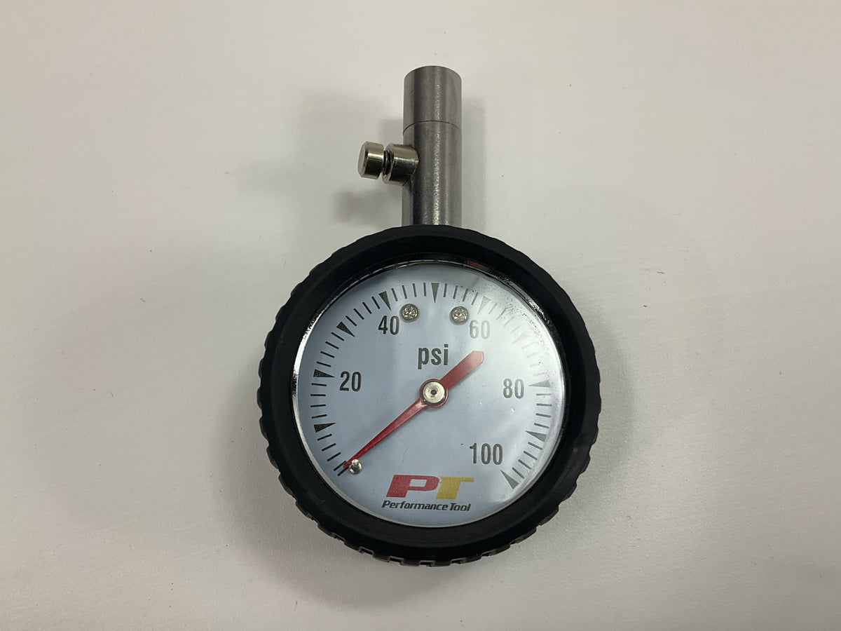 Performance Tool W9106 2'' Round Dial Tire Air Pressure Gauge