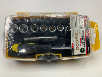 Performance Tool W9122 23-Piece Bit & SAE Socket Set - 1/4'' Drive