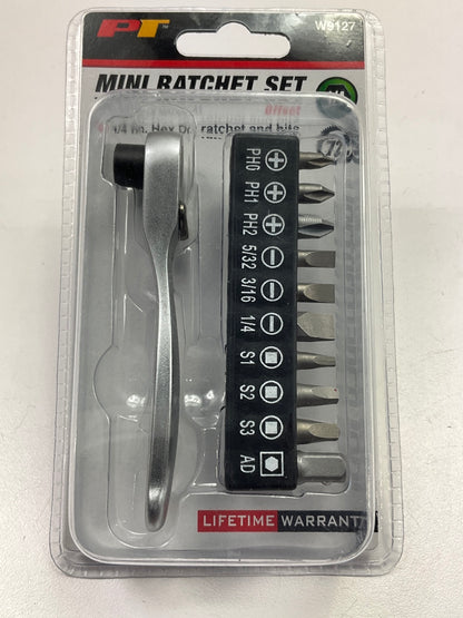 Performance Tool W9127 1/4'' Drive 72 Teeth Bit Driver & Bit Set