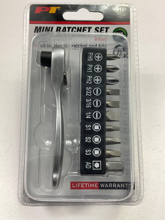 Performance Tool W9127 1/4'' Drive 72 Teeth Bit Driver & Bit Set
