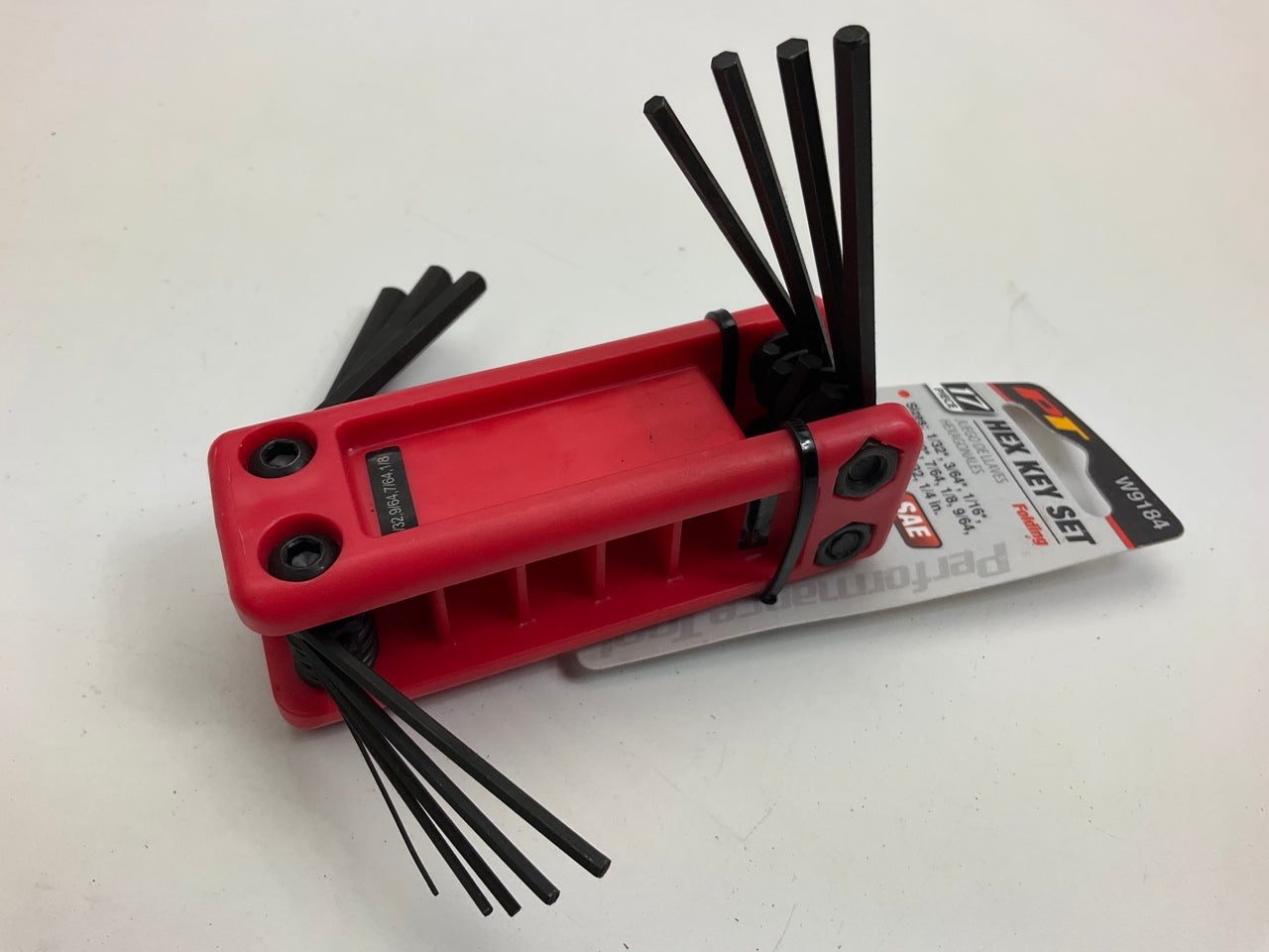 Performance Tool W9184 17-Piece SAE Folding Hex Keys