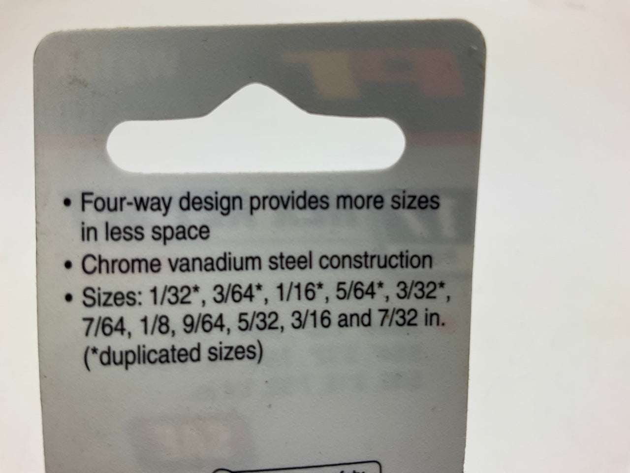 Performance Tool W9184 17-Piece SAE Folding Hex Keys