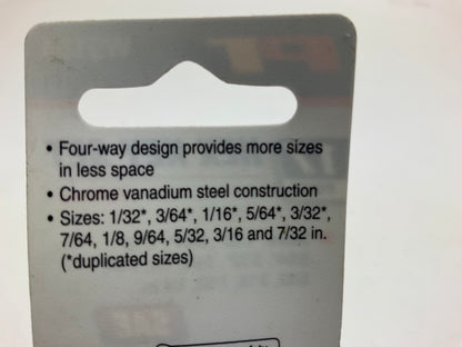 Performance Tool W9184 17-Piece SAE Folding Hex Keys