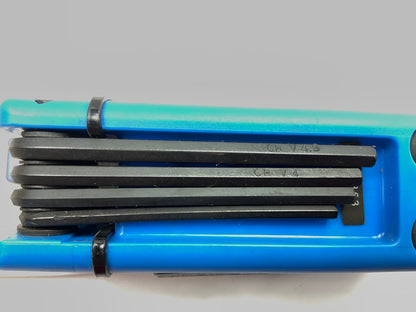 Performance Tool W9185 17-Piece Metric Folding Hex Keys