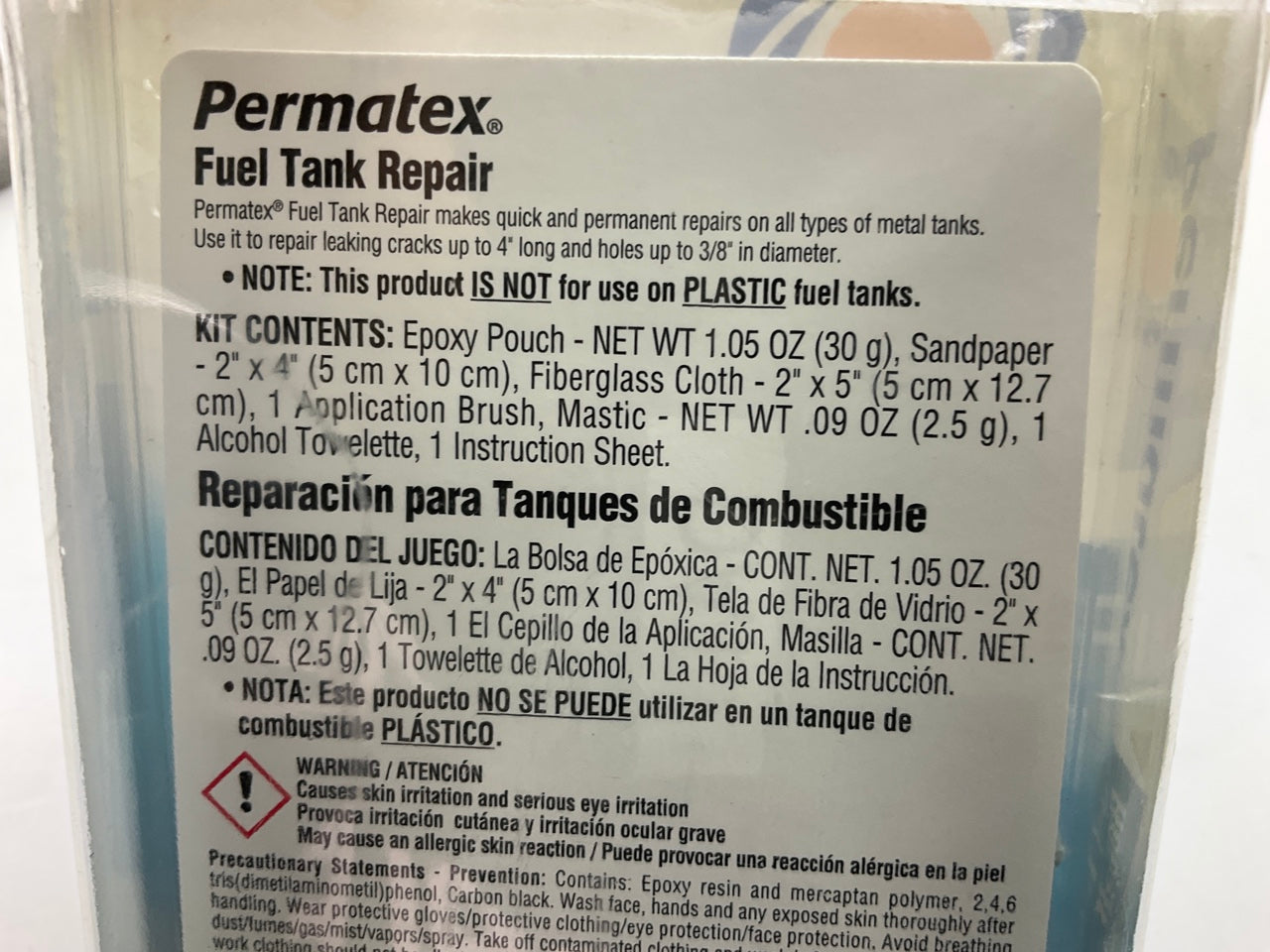 Permatex 09101 Fuel Tank Repair Kit