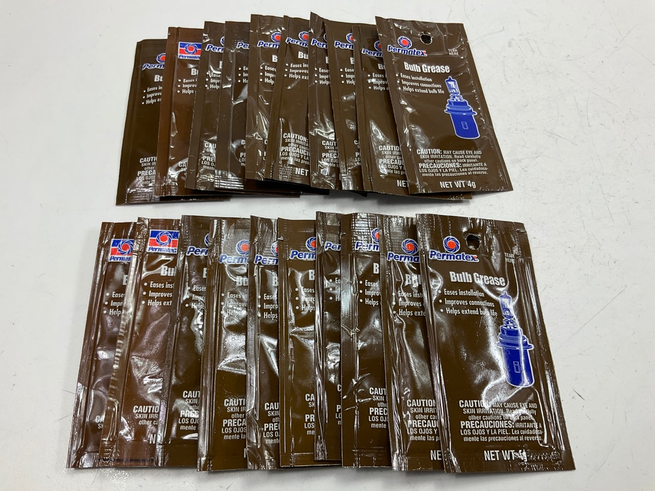 (20) Packs - Permatex 09141 Bulb Grease For Terminals, 4g Packets