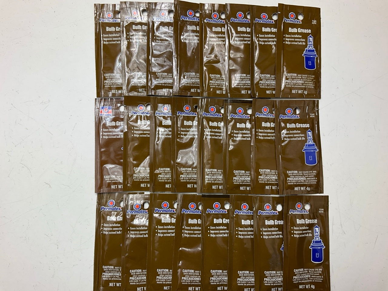 (24) Packs -  Permatex 09141 Bulb Grease For Terminals, 4g Packets
