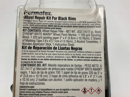 Permatex 09143 Wheel Restoration Kit - Black - Easy DIY Repair Wheel Damage