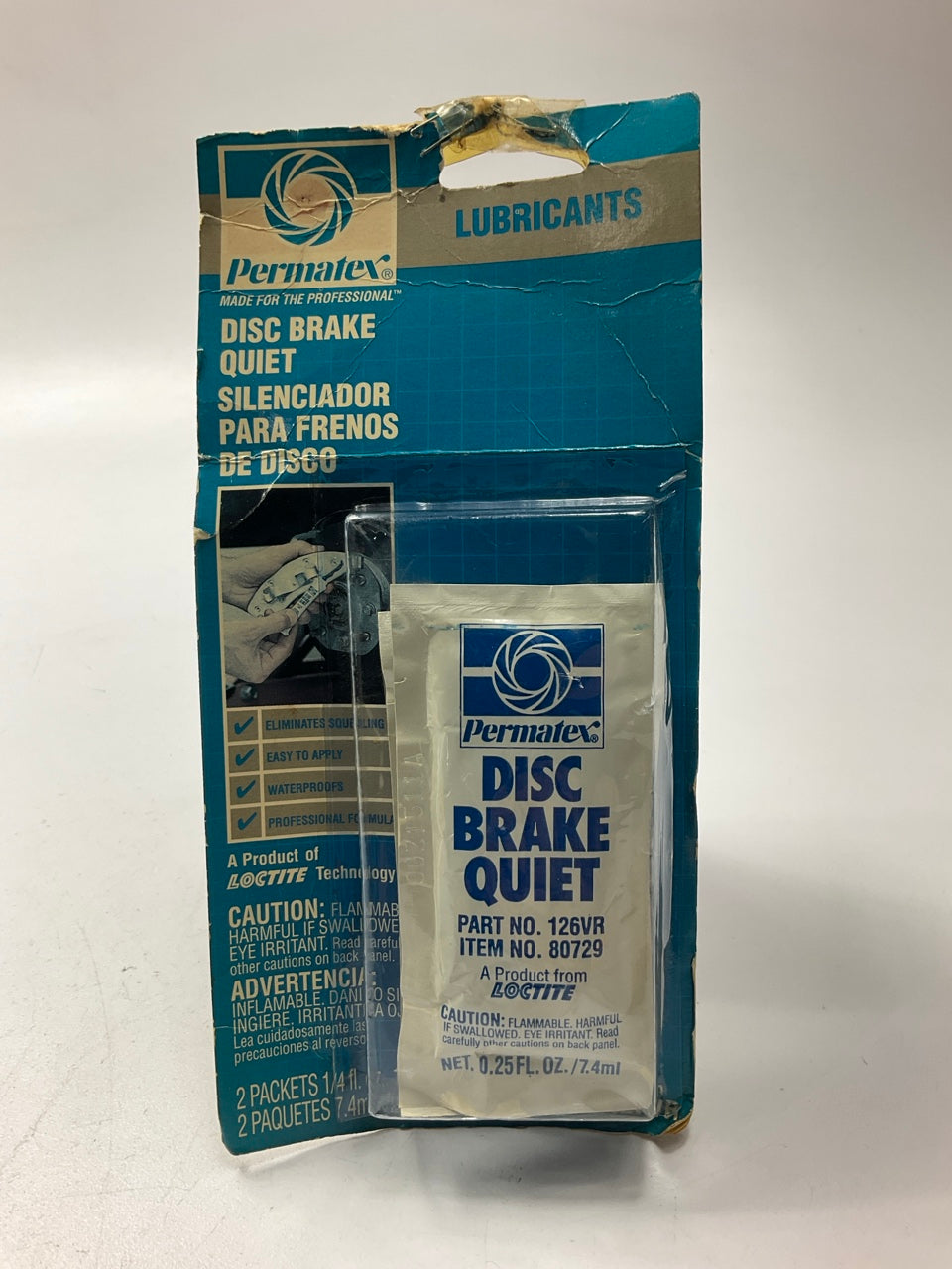 Permatex 126VR Disc Brake Quiet Paste - Stop Brake Squeal - Two (2) Pouches
