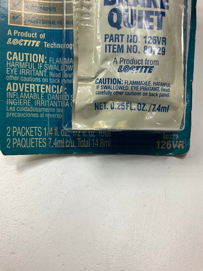 Permatex 126VR Disc Brake Quiet Paste - Stop Brake Squeal - Two (2) Pouches